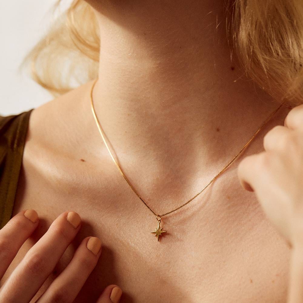 Burst Charm Necklace - Gold