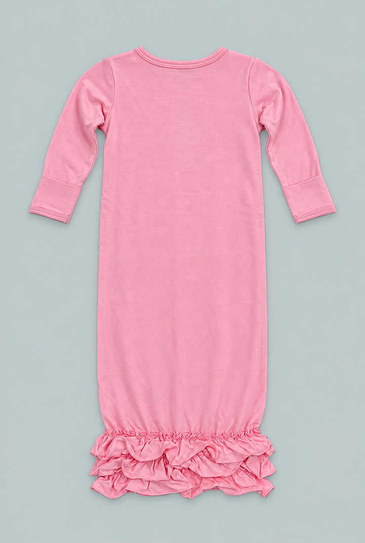 Ruffle Gown - Tulip Pink