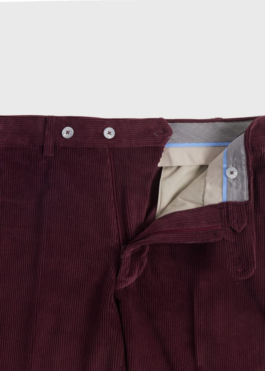 Soft Corduroy Dress Trouser - Plum