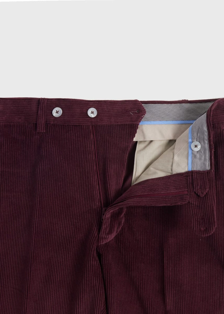Soft Corduroy Dress Trouser - Plum
