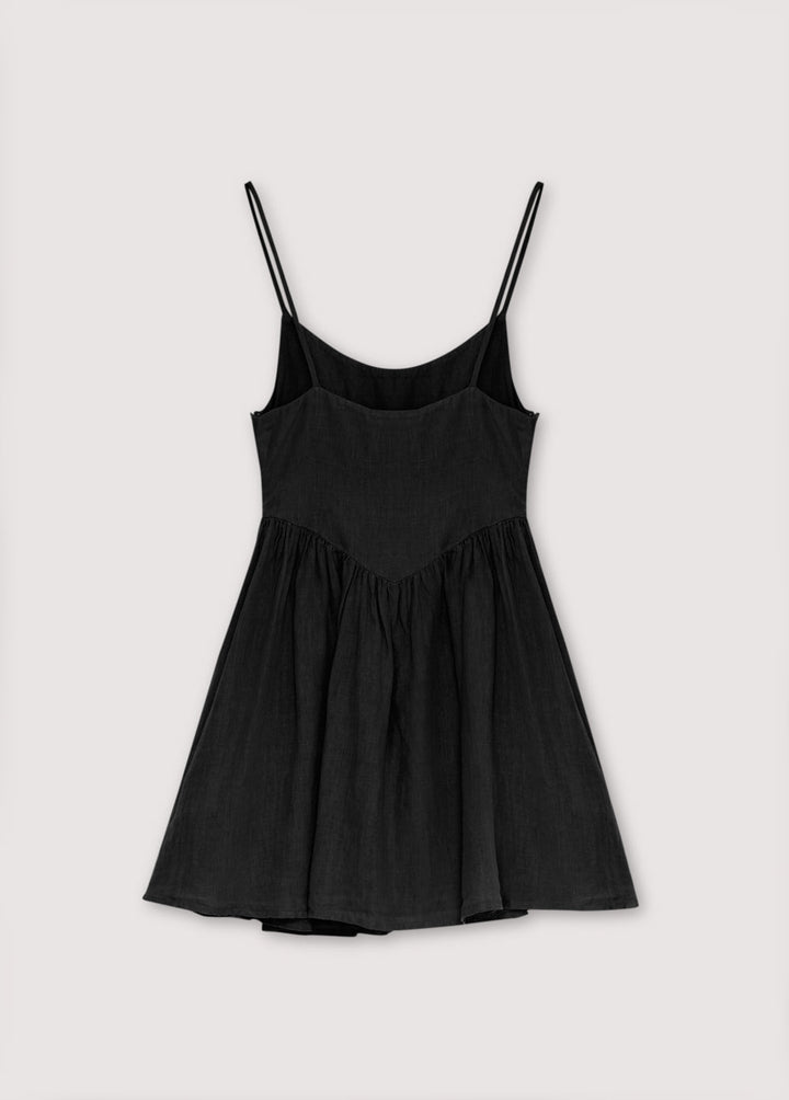 Hera Woman Short Dress Caviar