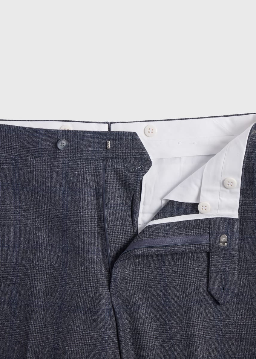 Wool & Cashmere Plaid Paul Suit - Grey