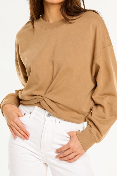 Quilted Twist Sweatshirt