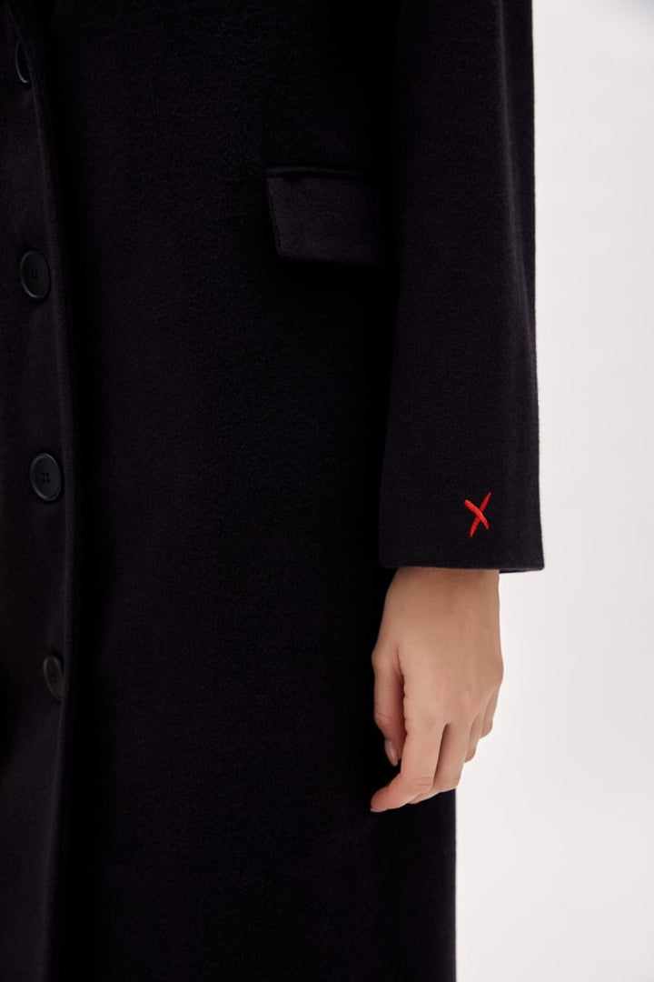 Wool Women Coat - Black