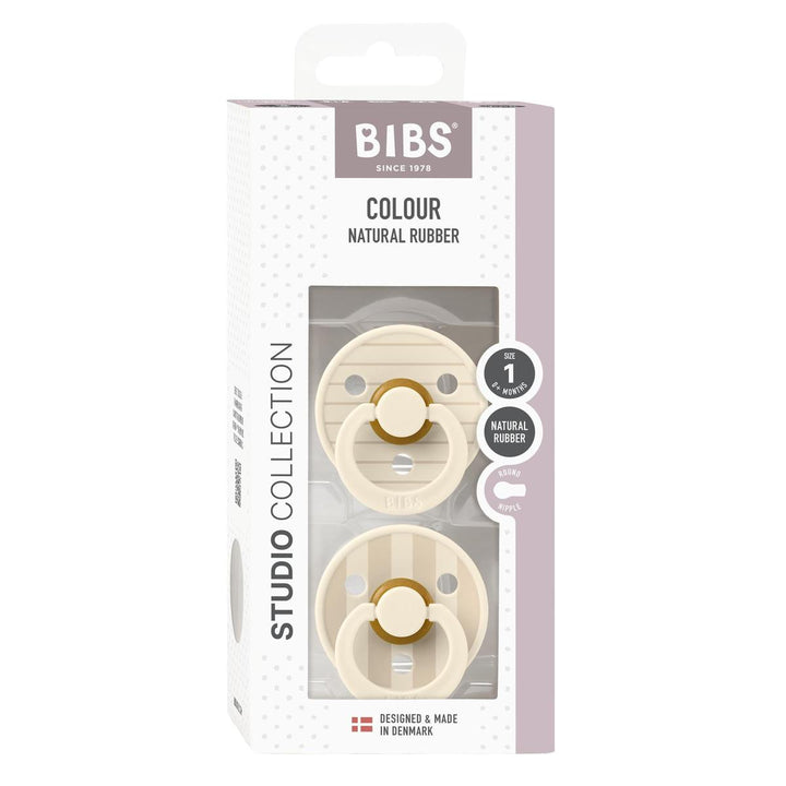 Bibs Pacifier 2 Pack - Ivory Vanilla Mix