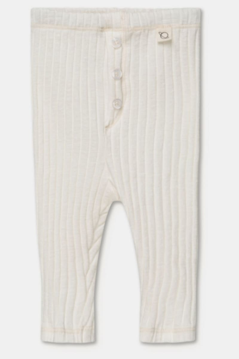 Rib Baby Leggings - Ivory