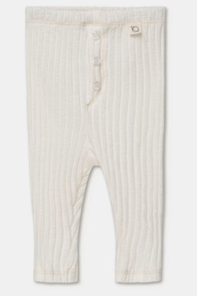 Rib Baby Leggings - Ivory