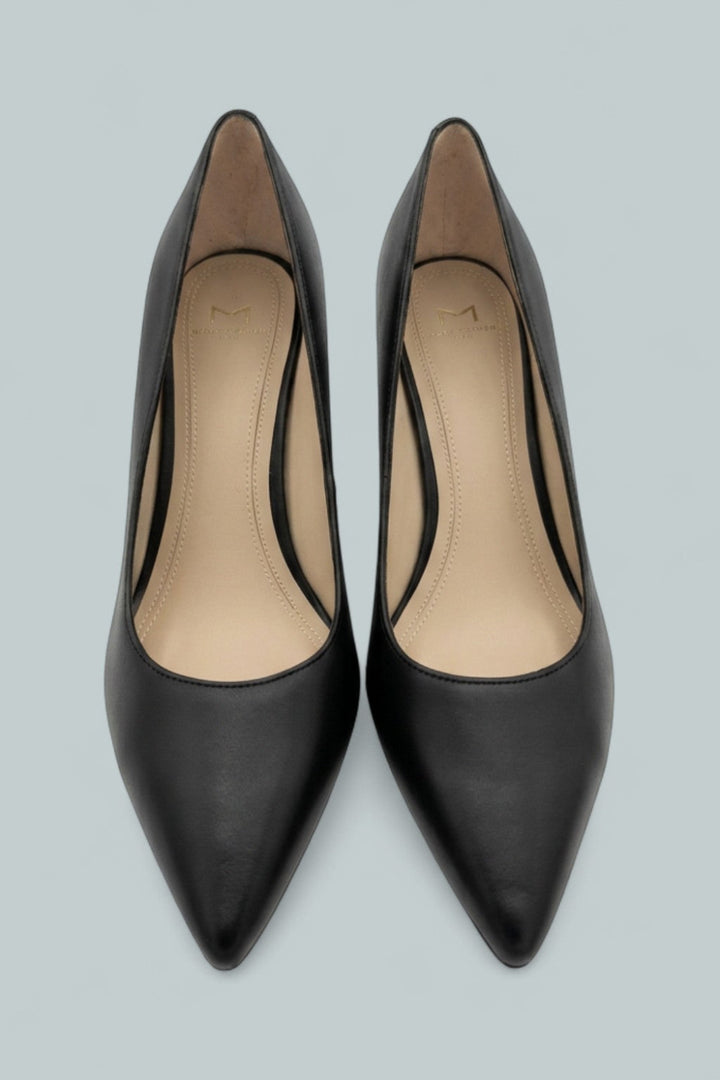Zala Pointed Toe Block Heel Pumps - Blkle - 8 - Heels