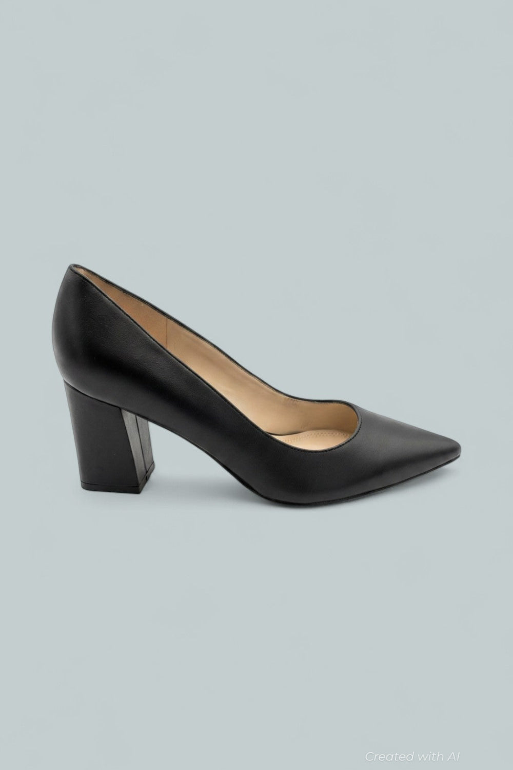 Zala Pointed Toe Block Heel Pumps - Blkle - 8 - Heels
