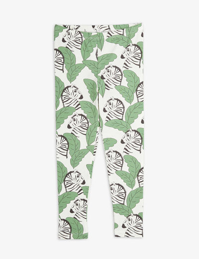 Zebras Aop Leggings - Green - Leggings