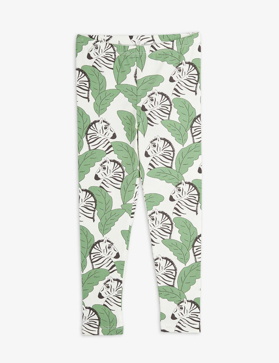 Zebras Aop Leggings - Green - Leggings