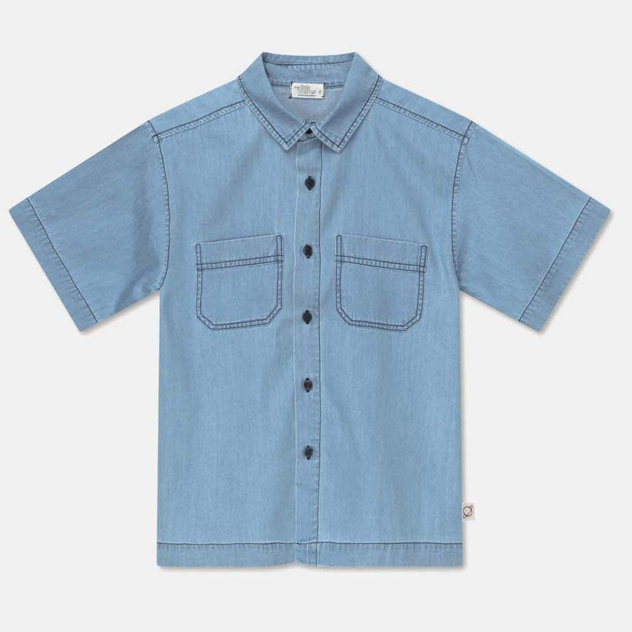 Short Sleeve Denim Shirt Shirts My Little Cozmo 