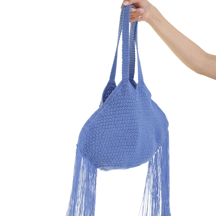 Beach Fringe Bag - Blue