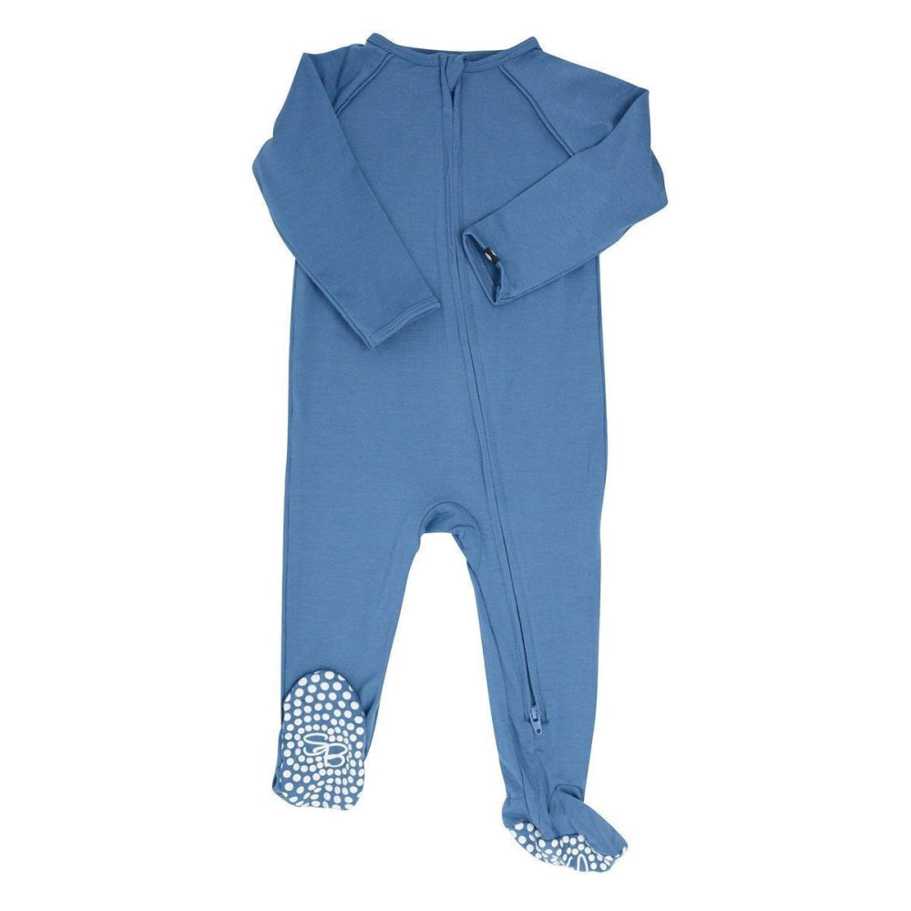 Zipper Footie - Bijou Blue - 12-18 Months - Onesie