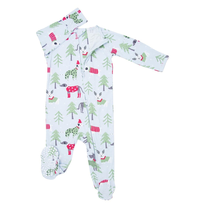 Zipper Footie - Cozy Pups - Footies