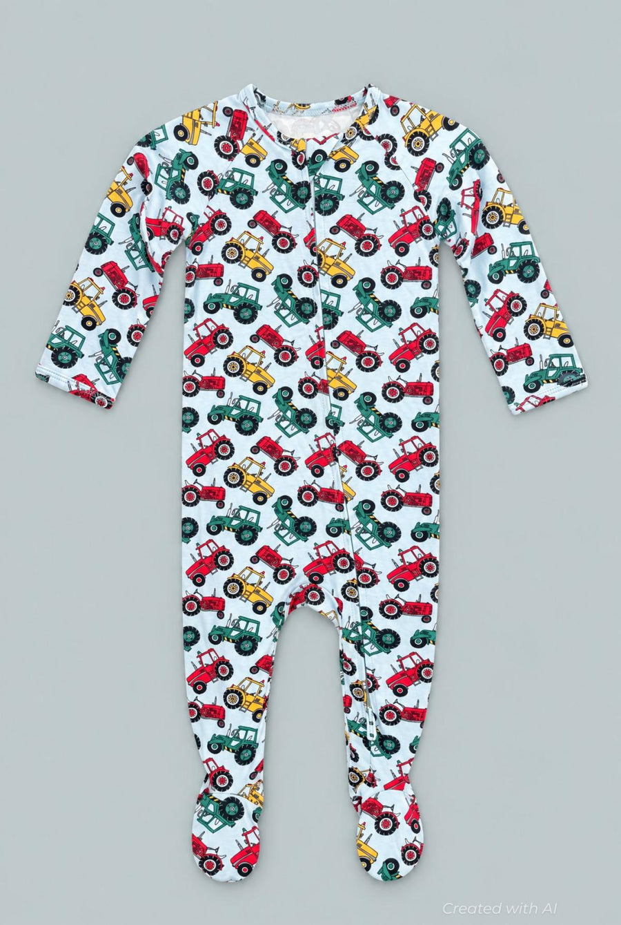 Zipper Footie - Down On The Farm - Onesie
