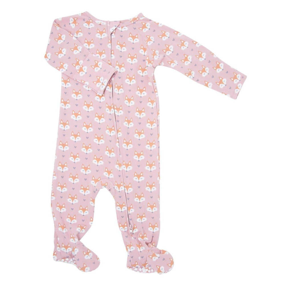 Zipper Footie - Foxy Lady - Newborn - Onesie