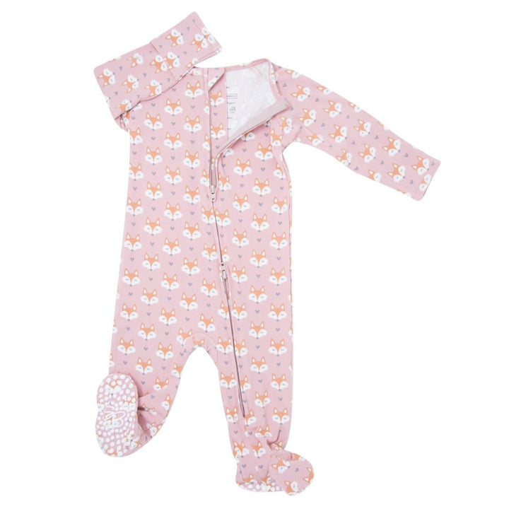 Zipper Footie - Foxy Lady - Newborn - Onesie
