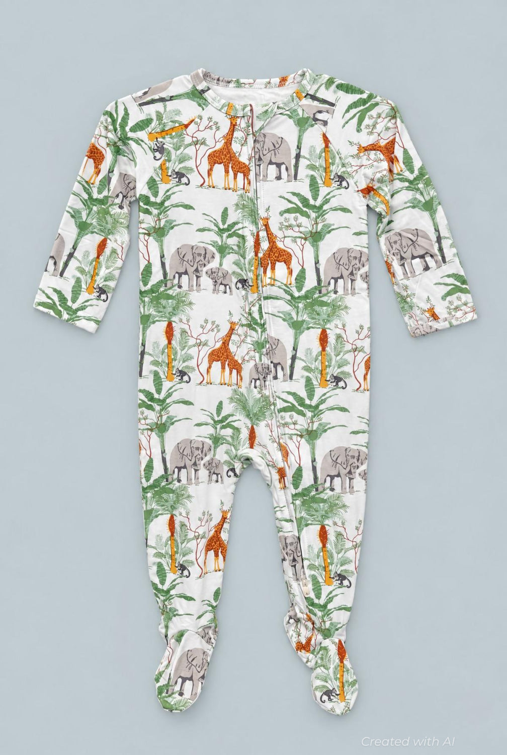 Zipper Footie - George’s Jungle - Pajamas