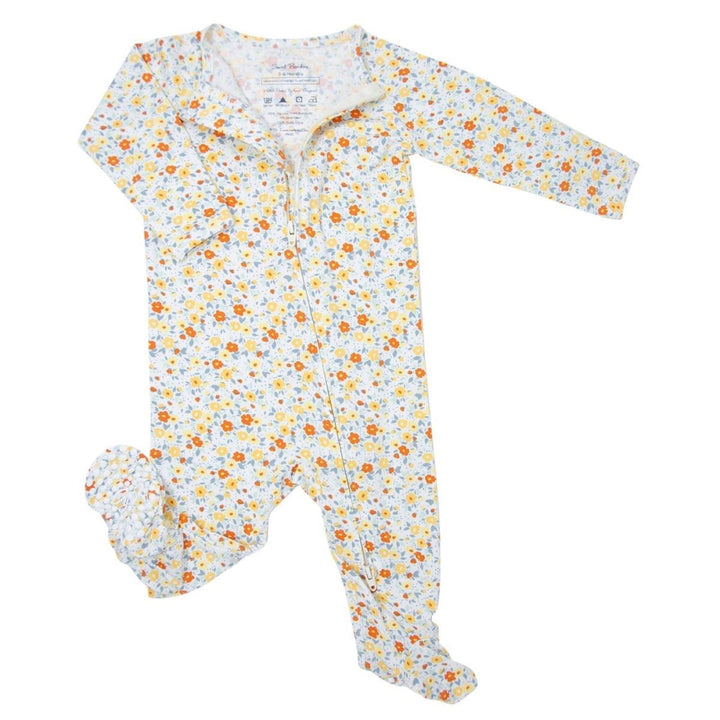 Zipper Footie - Liberty Floral - Onesie