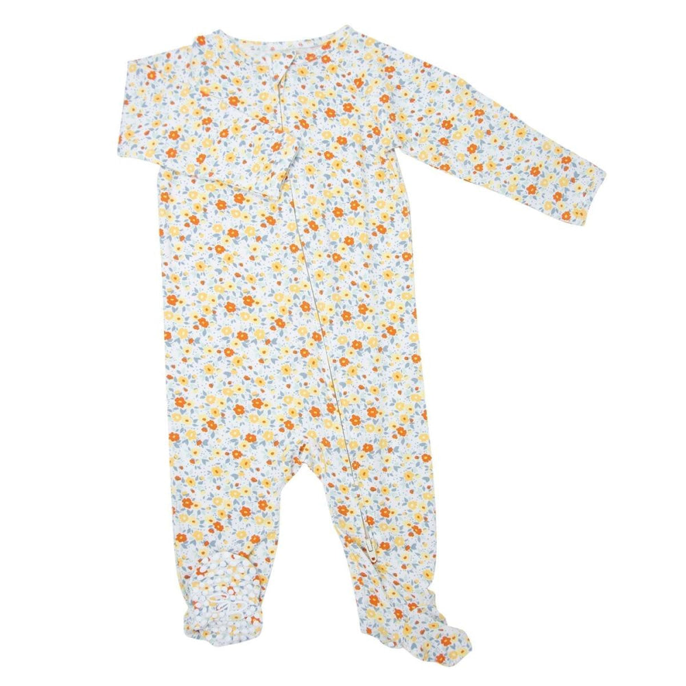 Zipper Footie - Liberty Floral - Onesie