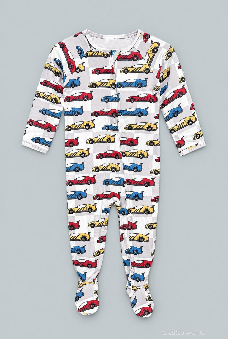 Zipper Footie - Matchbox Cars - Onesie