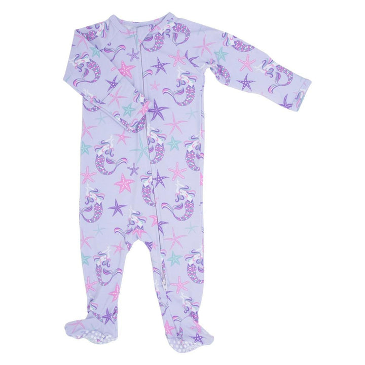 Zipper Footie - Mermaid Purple - Onesie