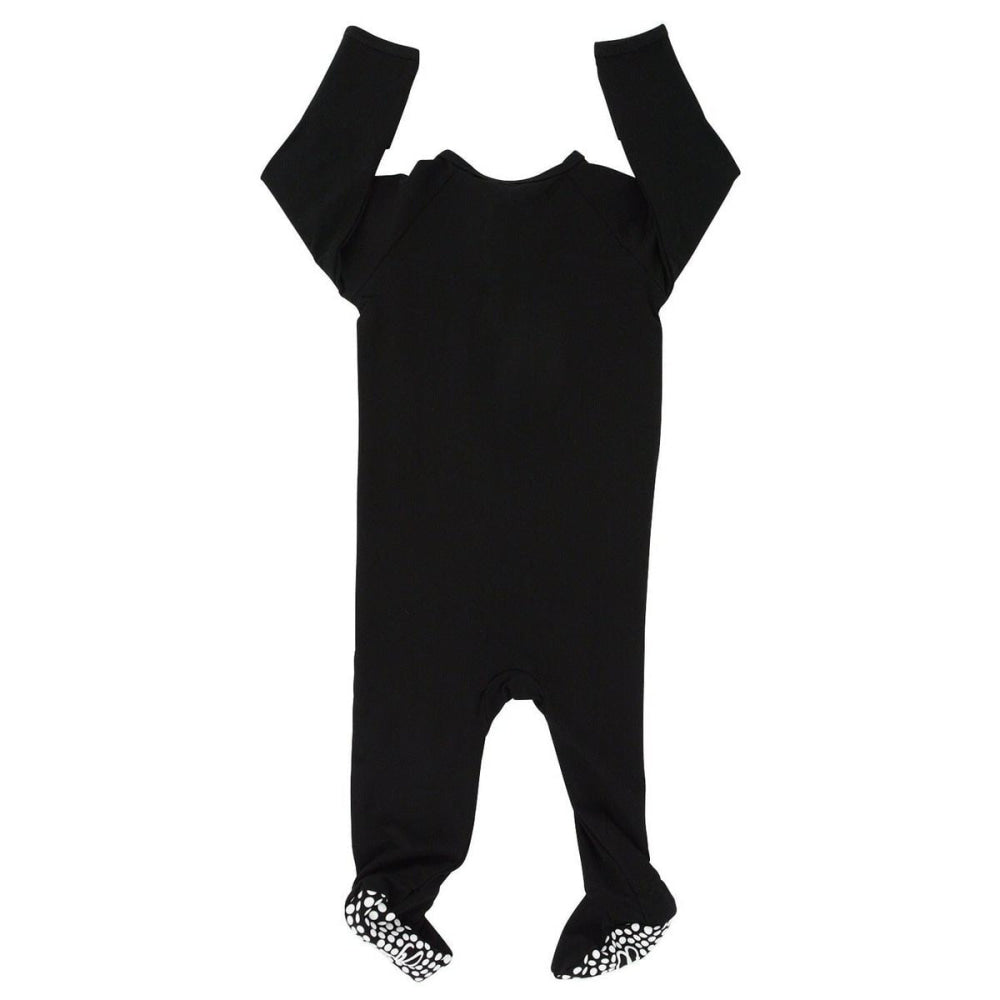 Zipper Footie - Midnight Black - Onesie