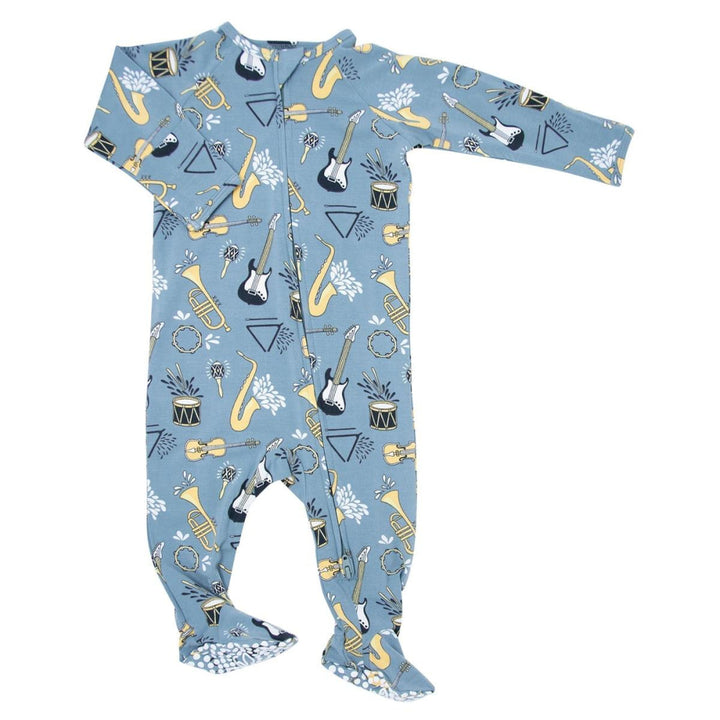 Zipper Footie - On That Note - Onesie