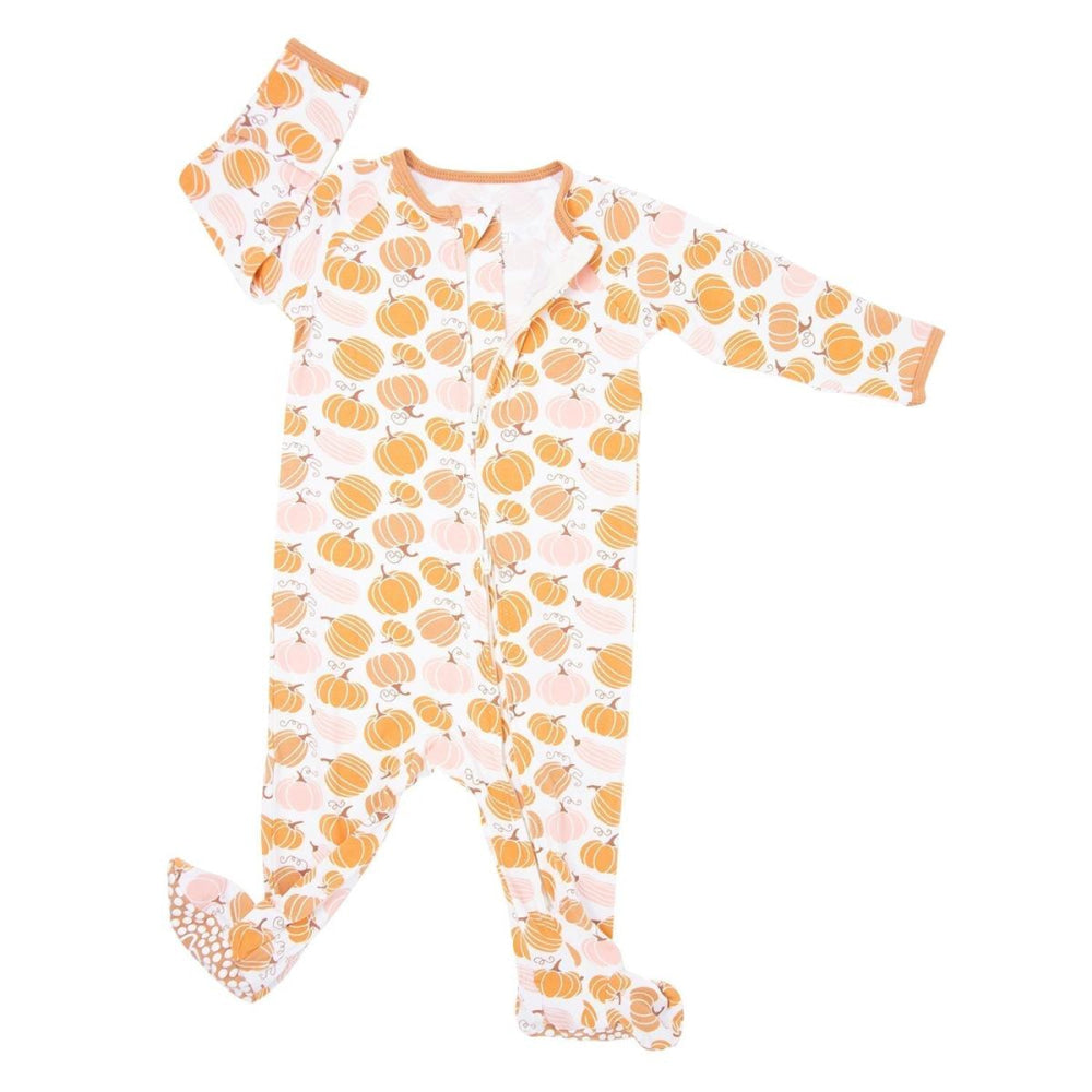 Zipper Footie - Pumpkin - Onesie