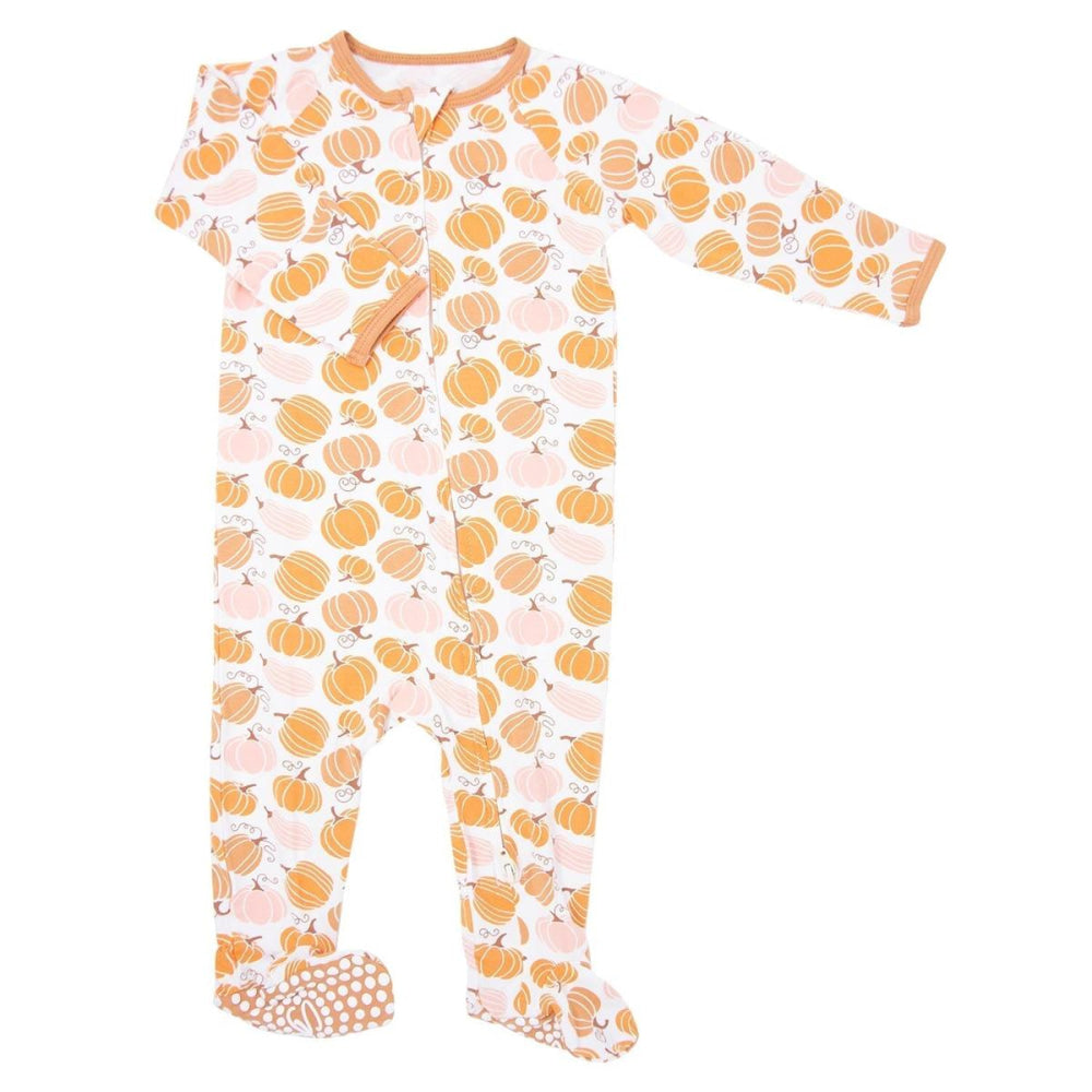 Zipper Footie - Pumpkin - Onesie