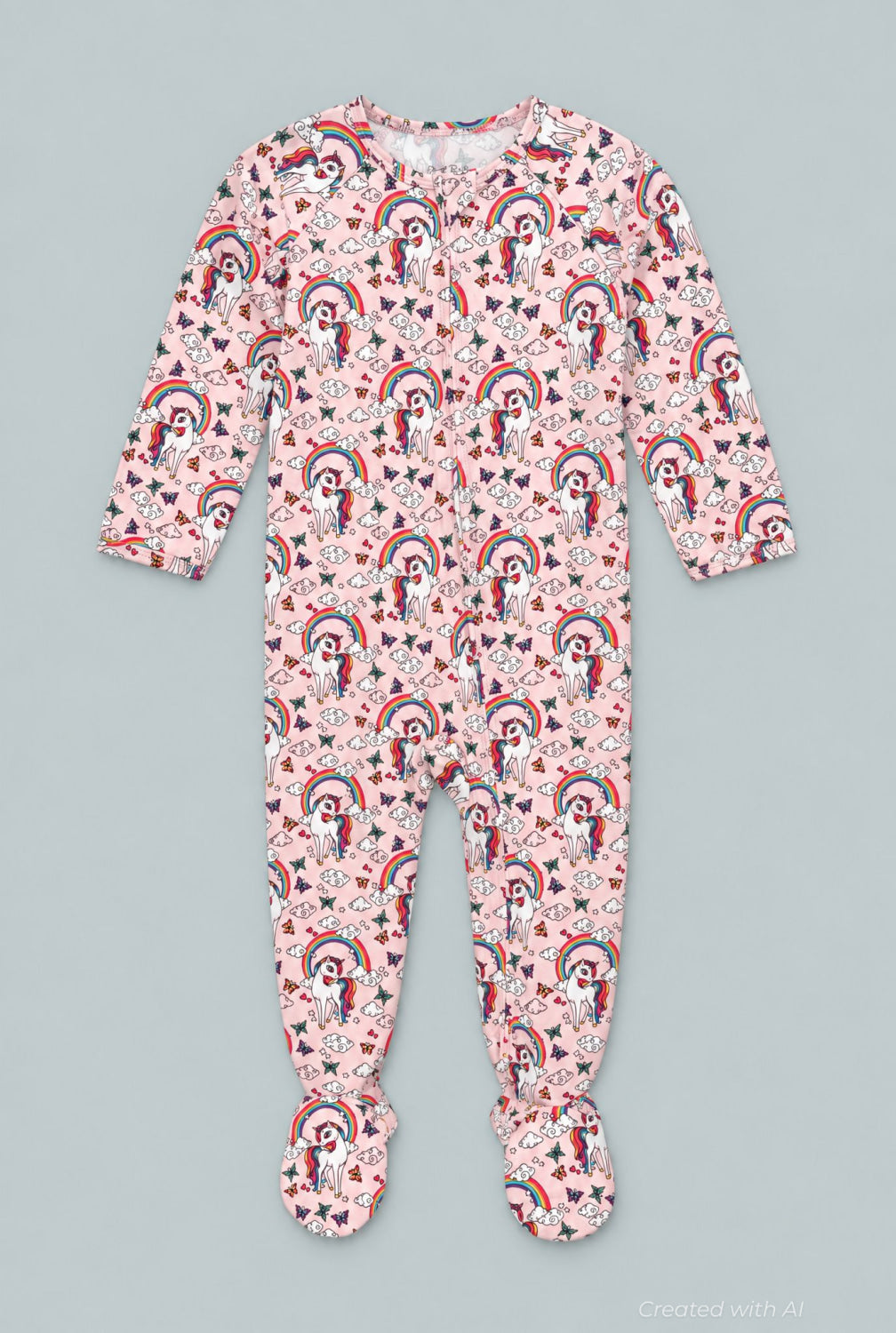 Zipper Footie - Rainbow Bright - Pajamas