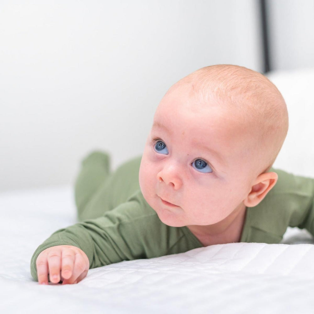 Zipper Footie - Shale Green - Onesie
