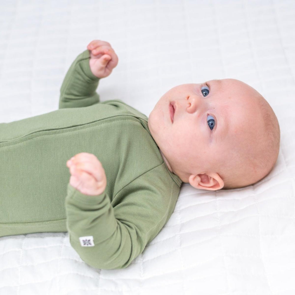 Zipper Footie - Shale Green - Onesie