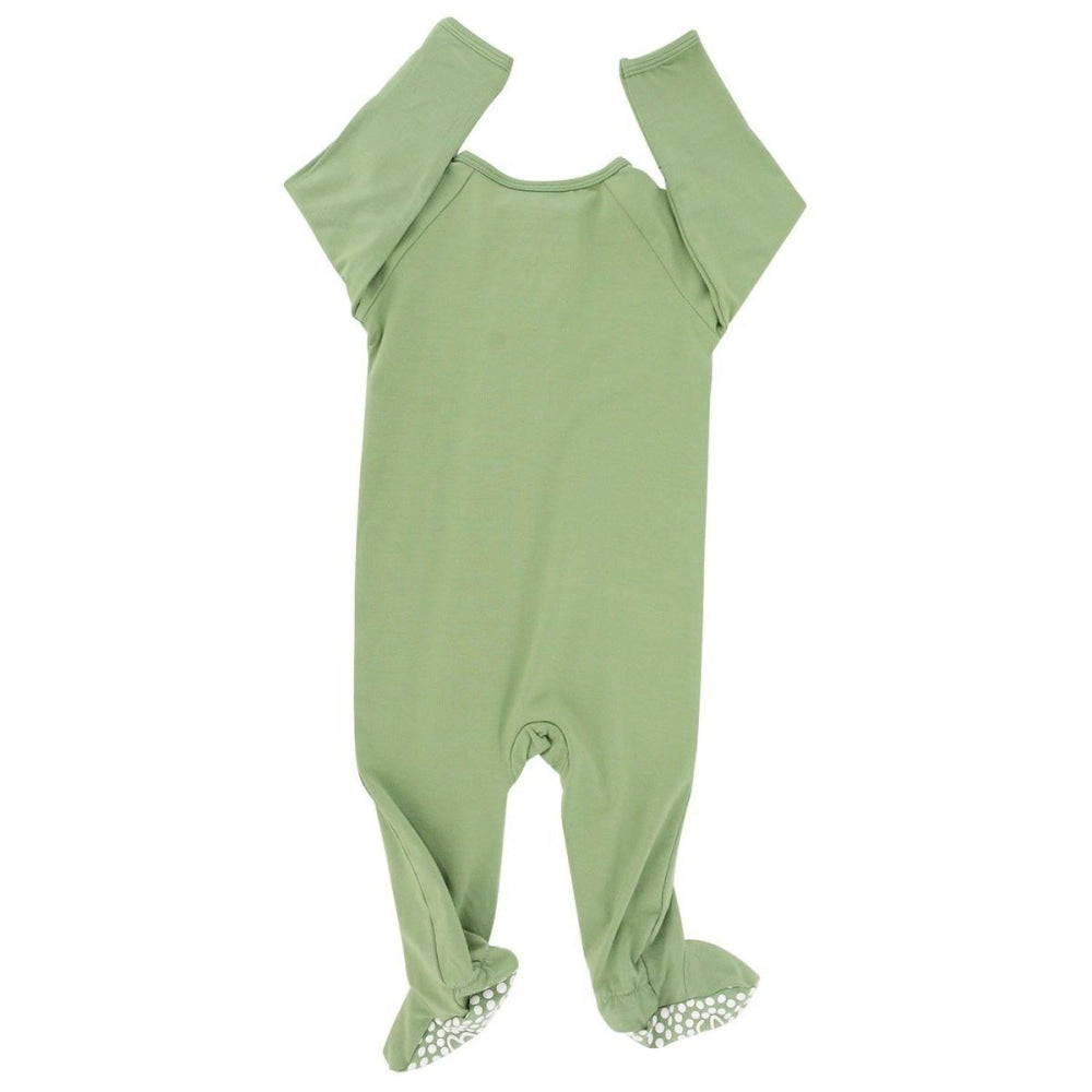 Zipper Footie - Shale Green - Onesie