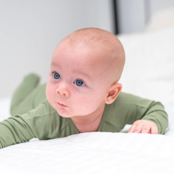 Zipper Footie - Shale Green - Onesie