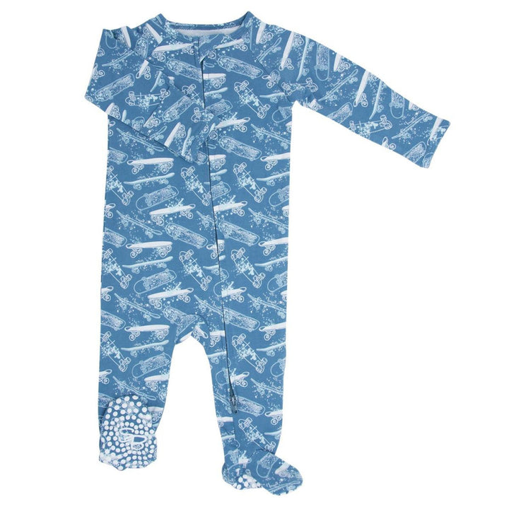 Zipper Footie - Skateboards - Pajamas