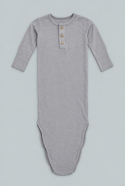 Knotted Gown - Steely Grey