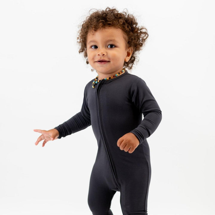 Convertible Romper - Charcoal Black