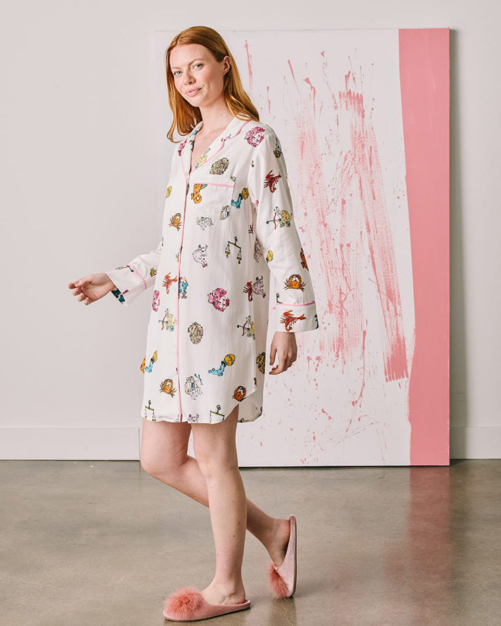 Zodiac Sleep Shirt - White - Pajamas