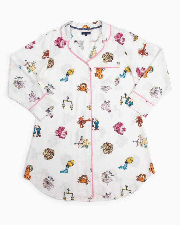 Zodiac Sleep Shirt - White - Pajamas