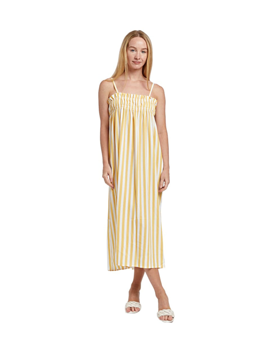 Zoe Dress - Yellow Stripe - Dresses