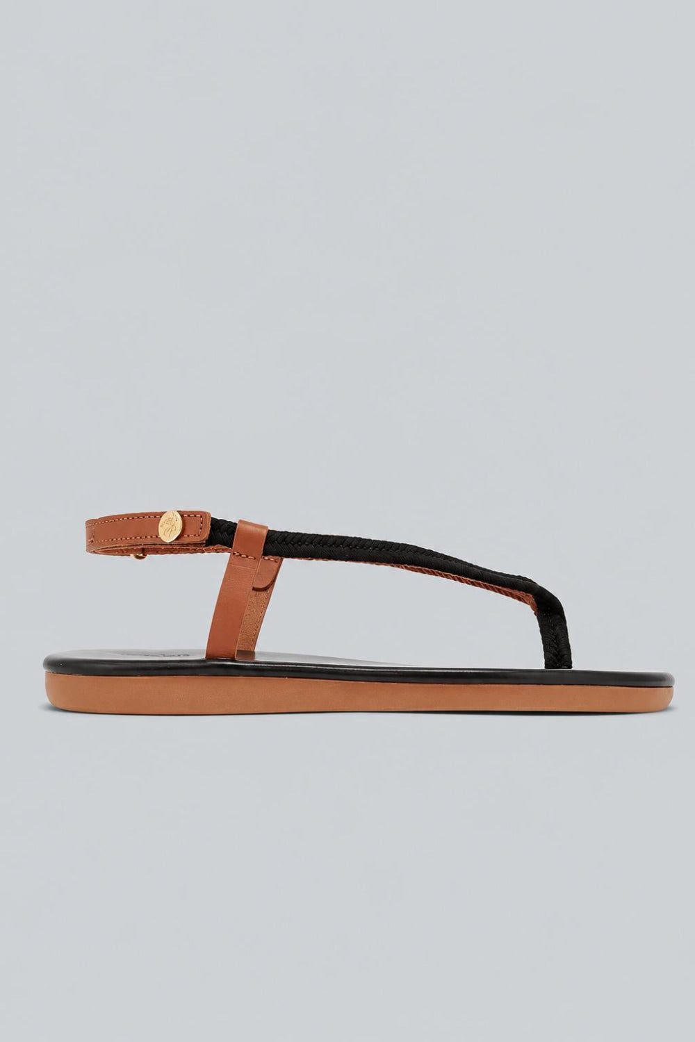 Zoi Sandals - Black/Tan - 7 - Sandals