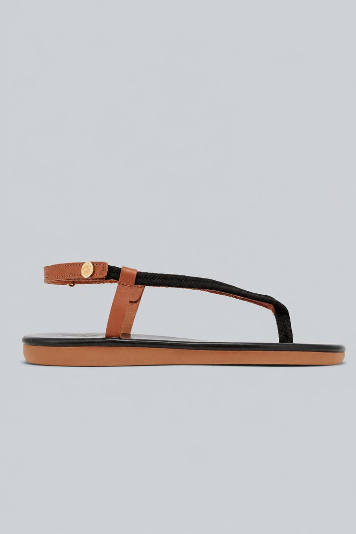 Zoi Sandals - Black/Tan - 7 - Sandals