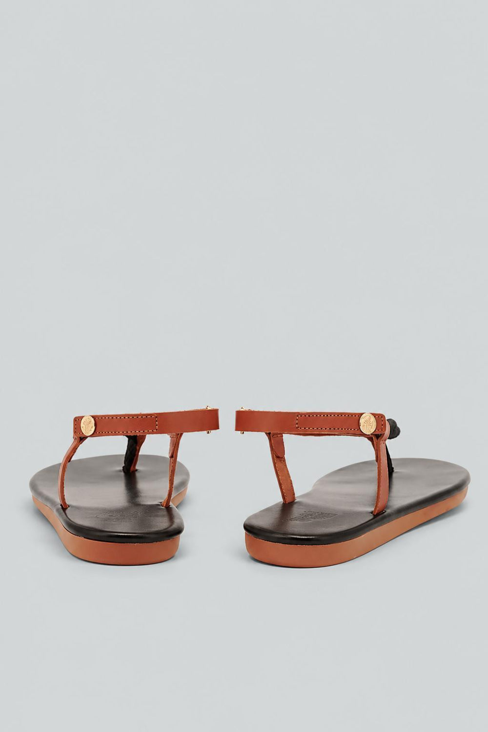Zoi Sandals - Black/Tan - 7 - Sandals