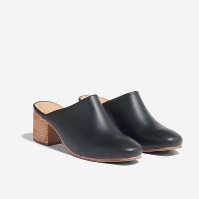 All-Day Heeled Mule - Black
