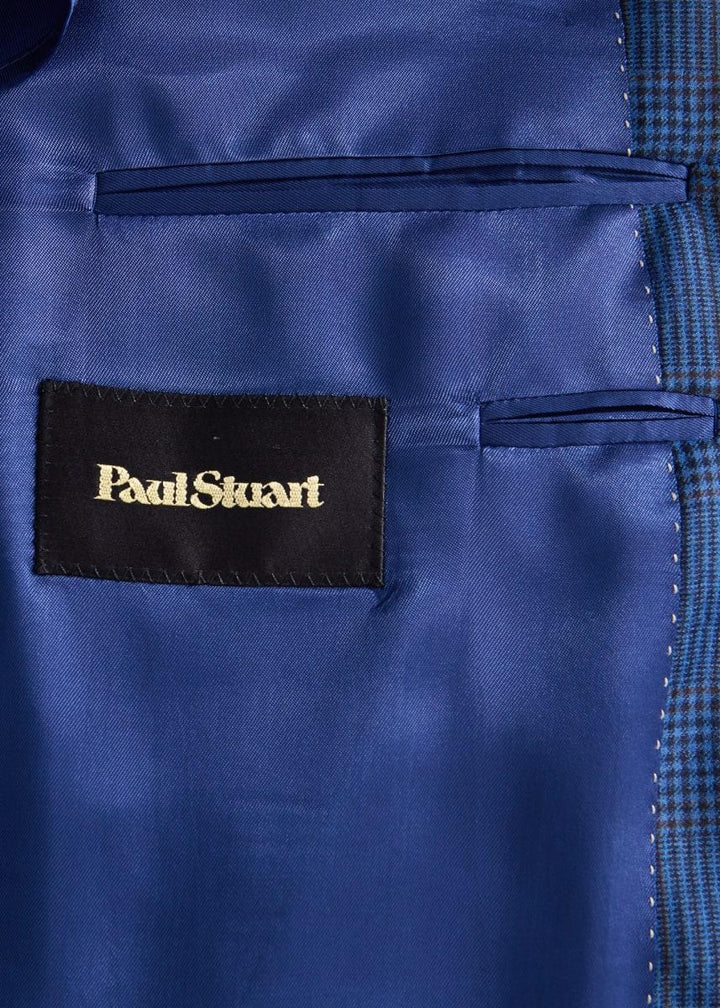 All Year Wool Plaid Jacket - Blue