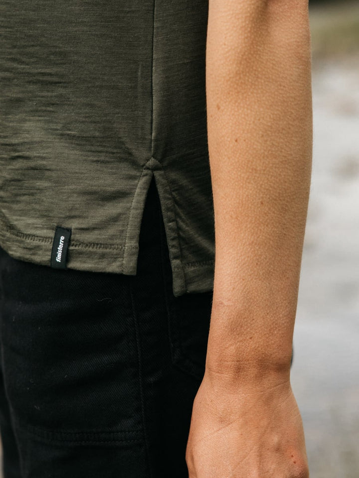 Women's Seeker Merino Scoop Neck T-Shirt - Olive