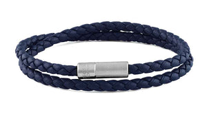 Double Wrap Pop Rigato Bracelet - Navy