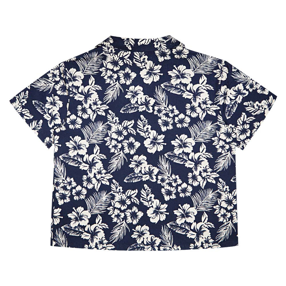 Boy Hibiscus Shirt - Hibiscus Print
